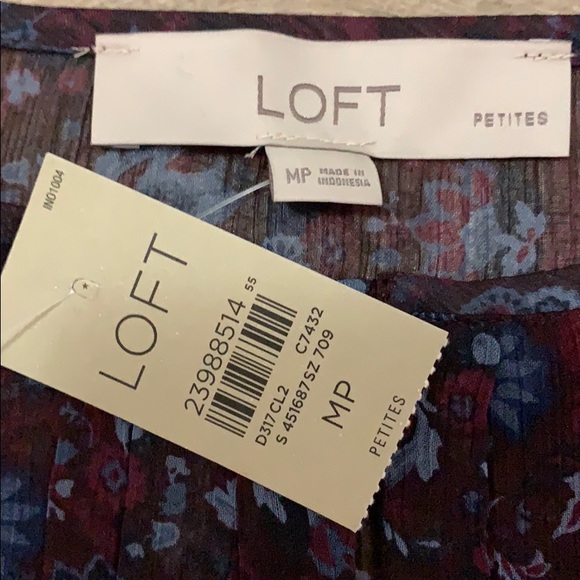 🌟Host Pick✨Loft-Floral Pleated Flounce Dress - Picture 4 of 7